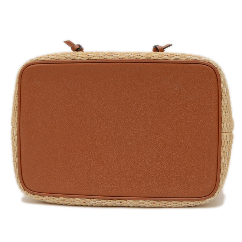 モノグラムジャイアント ネオノエ 2WAYバッグ ラフィア ナチュラル/ブラウン M57704 ハンドバッグ