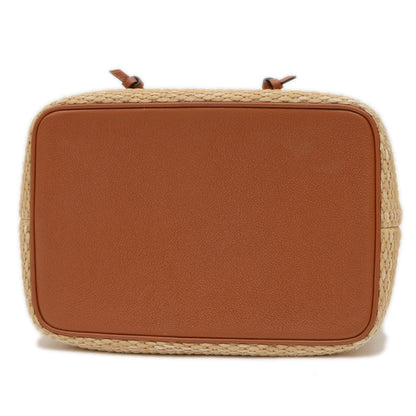 モノグラムジャイアント ネオノエ 2WAYバッグ ラフィア ナチュラル/ブラウン M57704 ハンドバッグ