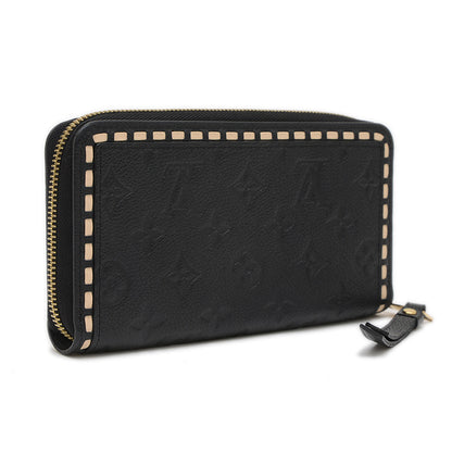 アンプラント ジッピーウォレット ステッチ ファスナー長財布 ブラック M64805 長財布