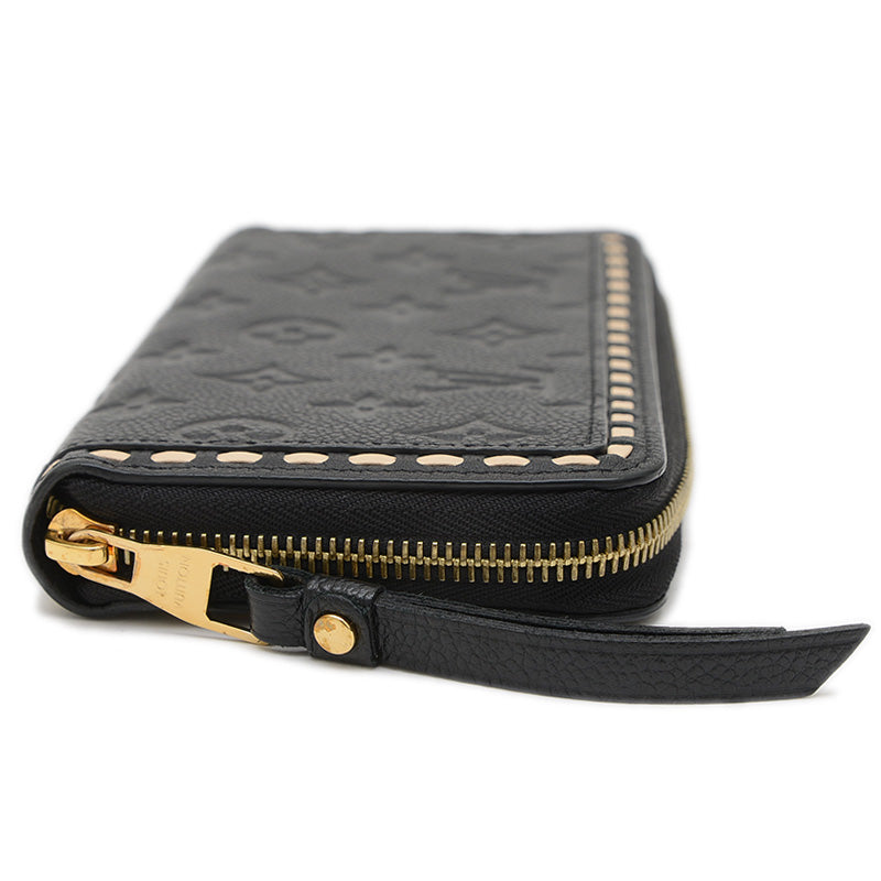 アンプラント ジッピーウォレット ステッチ ファスナー長財布 ブラック M64805 長財布