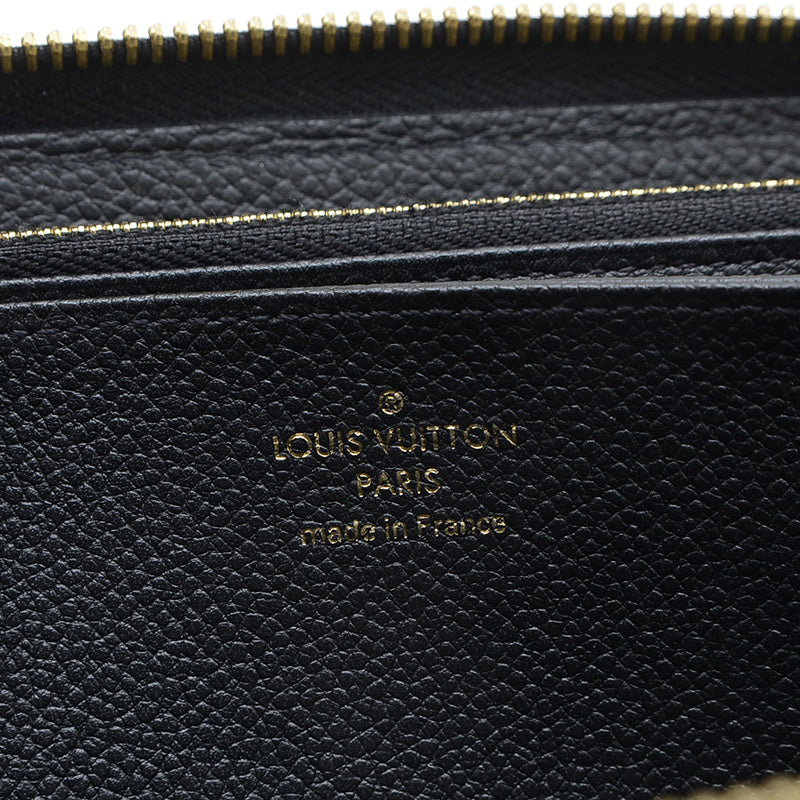 アンプラント ジッピーウォレット ステッチ ファスナー長財布 ブラック M64805 長財布