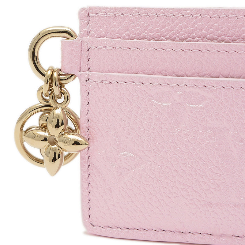 モノグラムアンプラント カードケース ポルトカルトLVチャーム ピンク M26214 カードケース