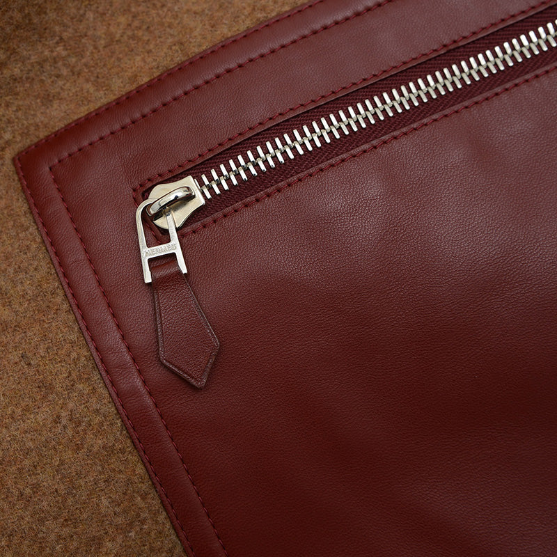 エシャルプ ポケット シルクイン 占星術 マフラー カシミヤ/シルク ブラウン マフラー