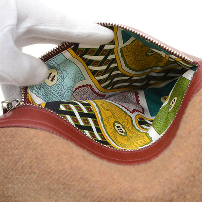 エシャルプ ポケット シルクイン 占星術 マフラー カシミヤ/シルク ブラウン マフラー