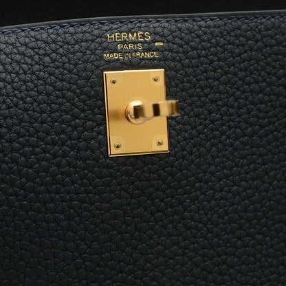 ケリー25 タッチ 内縫い トゴ/リザード ヴェールルソー ゴールド金具 W刻印 ハンドバッグ