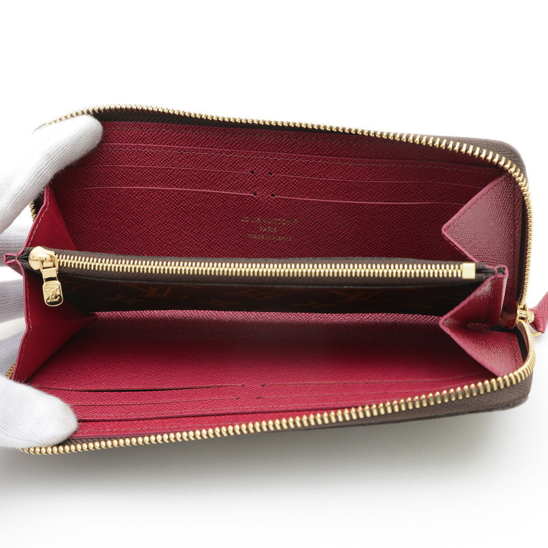 モノグラム ポルトフォイユクレマンス ラウンドファスナー長財布 フューシャ M60742 長財布