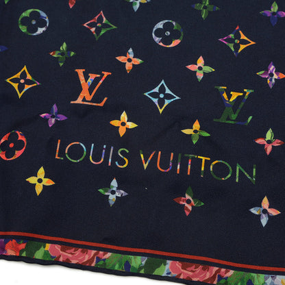 LVガーデン スカーフ シルク ブラック/マルチカラー M77995 スカーフ